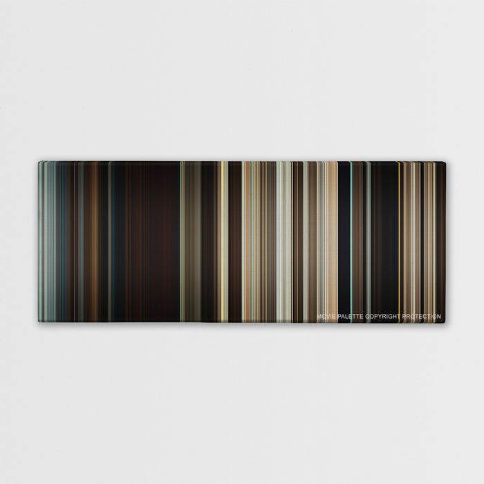 Where the Wild Things Are color palette canvas print: thousands of thin vertical stripes of color