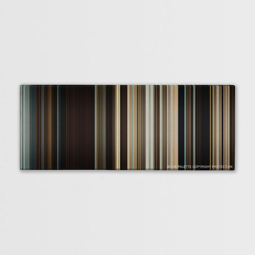 Where the Wild Things Are color palette canvas print: thousands of thin vertical stripes of color