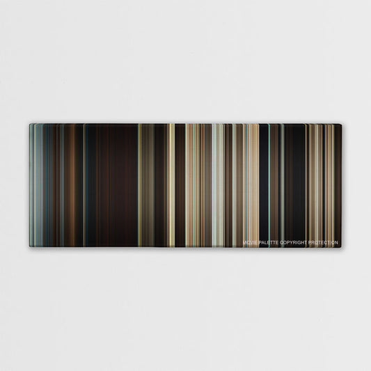 Where the Wild Things Are color palette canvas print: thousands of thin vertical stripes of color