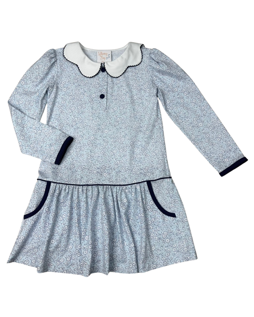 Whimsy Bay Winter Willa Mae Dress-Lt. Blue