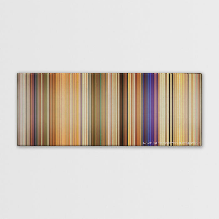White Chicks color palette canvas print: thousands of thin vertical stripes of color