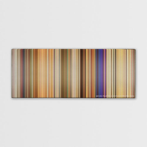 White Chicks color palette canvas print: thousands of thin vertical stripes of color