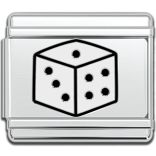 White Dice Charm