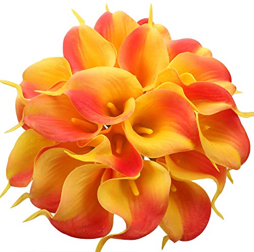 Wholesale Clearance 20pcs Real Touch Calla Lily Bouquets for Stunning Centerpieces
