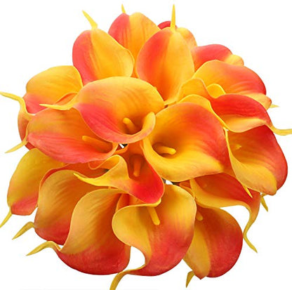 Wholesale Clearance 20pcs Real Touch Calla Lily Bouquets for Stunning Centerpieces