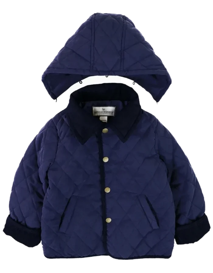 Widgeon Detachable Hood Jacket-Navy