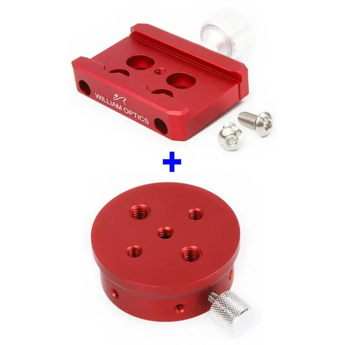William Optics iOptron Skyguider Pro Dec adapter & Vixen style Clamp - Astronomy Plus