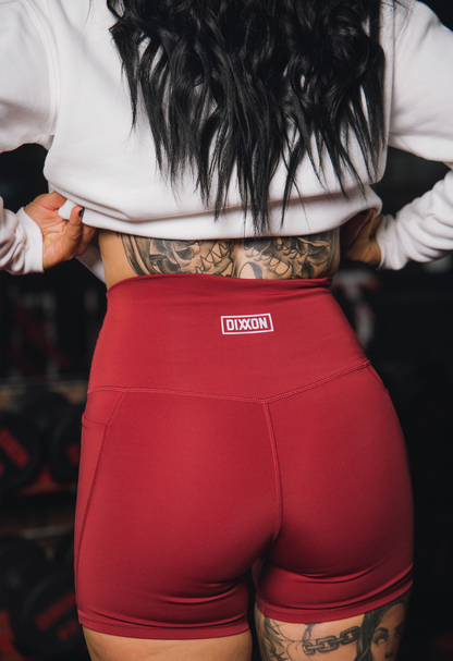 Women's 4" Biker Shorts - Maroon