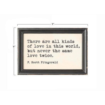 Wood Framed Wall Decor