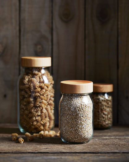 Wood Lid Jar - Large