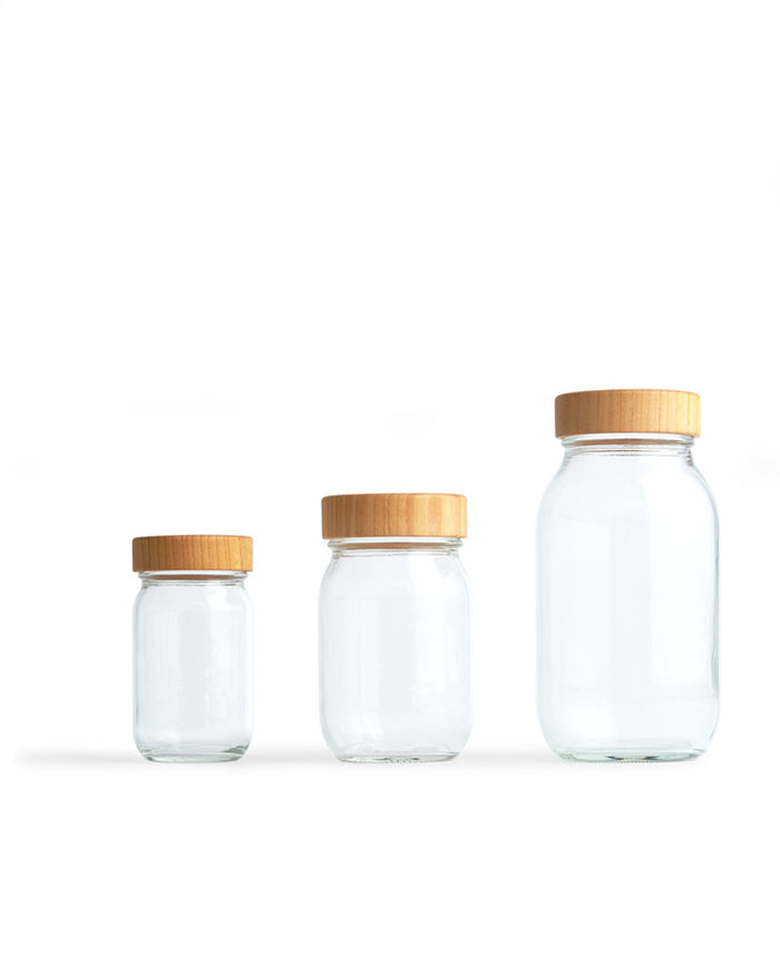 Wood Lid Jar - Large