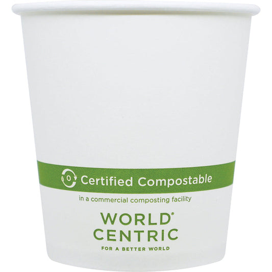 World Centric 10 oz FSC® Paper Hot Cup, White   | 89-Series | 1000/cs