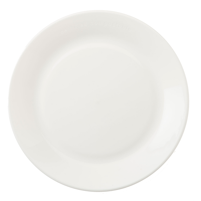 World Centric 10” Plate, White, 2 mm | 50/cs