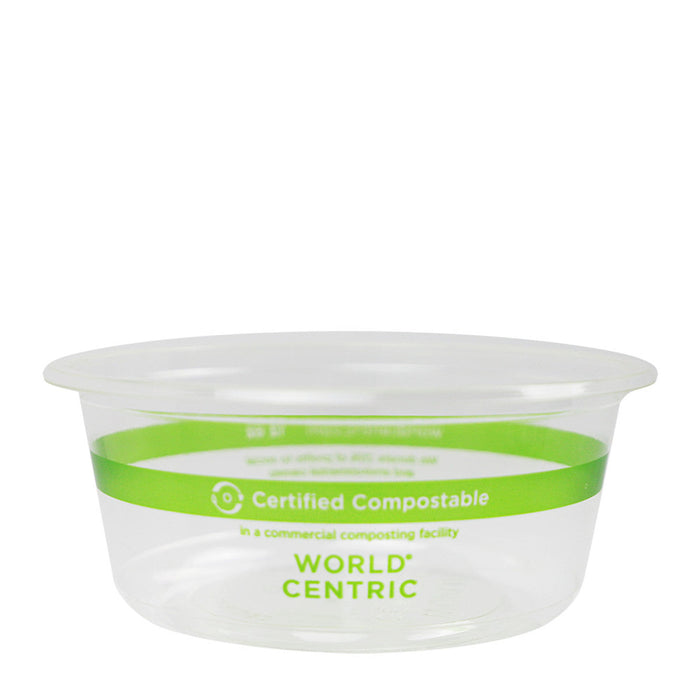 World Centric 12 oz Round Deli Container, Clear   | 610-Series | 1000/cs