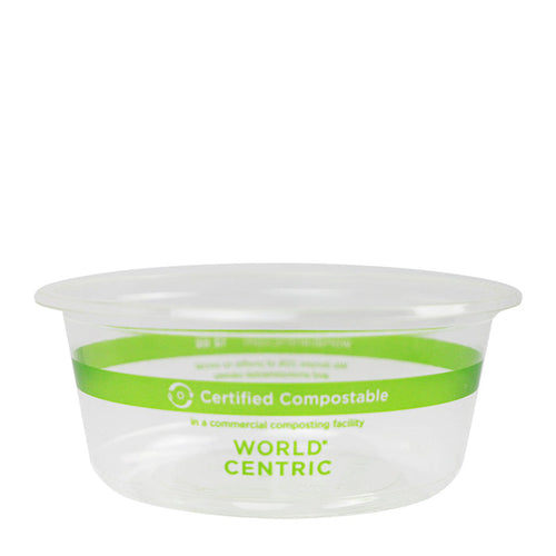 World Centric 12 oz Round Deli Container, Clear   | 610-Series | 1000/cs