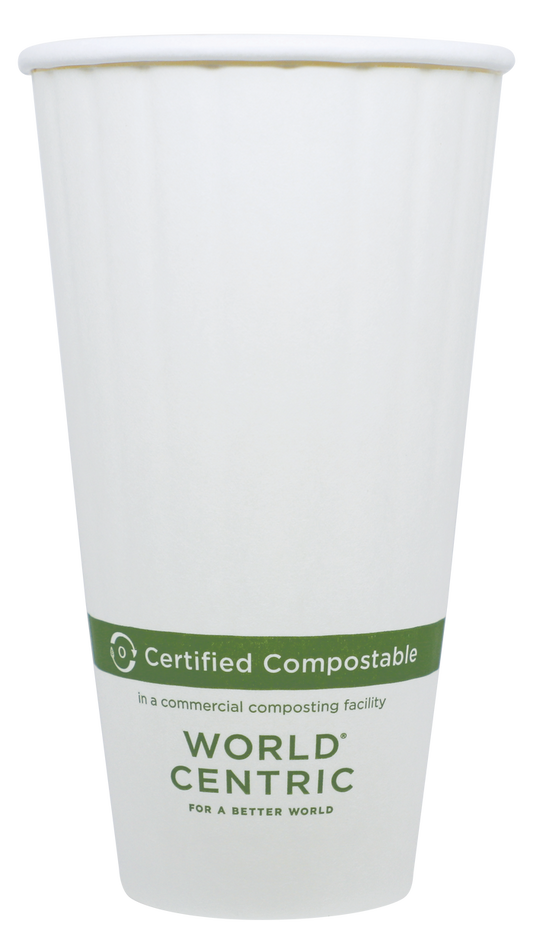 World Centric 20 oz Double Wall Hot Cup | 89-Series | 600/cs