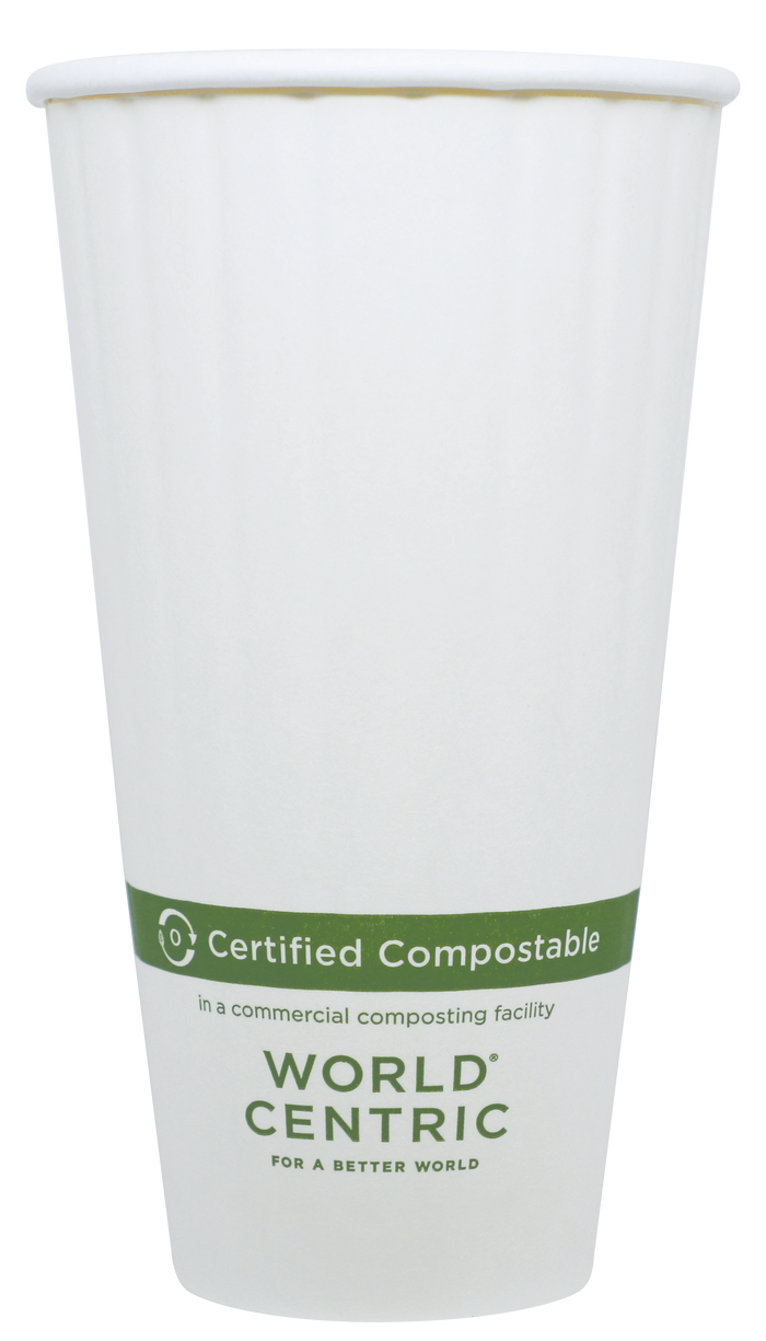 World Centric 20 oz FSC® Paper Hot Cup, White   | 89-Series | 1000/cs