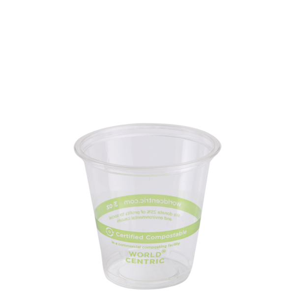 World Centric 3 oz Cold Cup/Portion Cup  | 26-Series | 2500/cs
