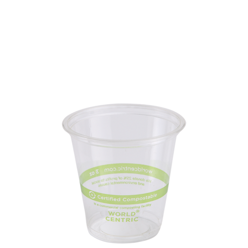 World Centric 3 oz Cold Cup/Portion Cup  | 26-Series | 2500/cs