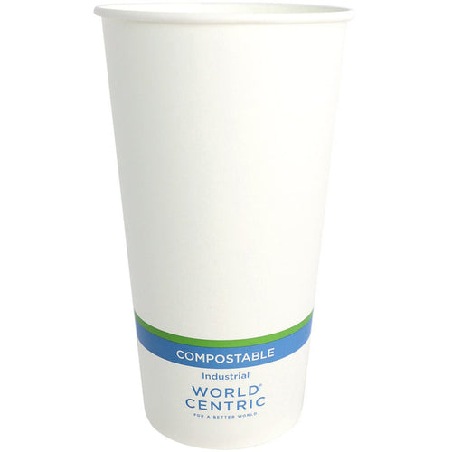 World Centric 32 oz FSC® Paper Cold Cup, White | 107-Series | 500/cs