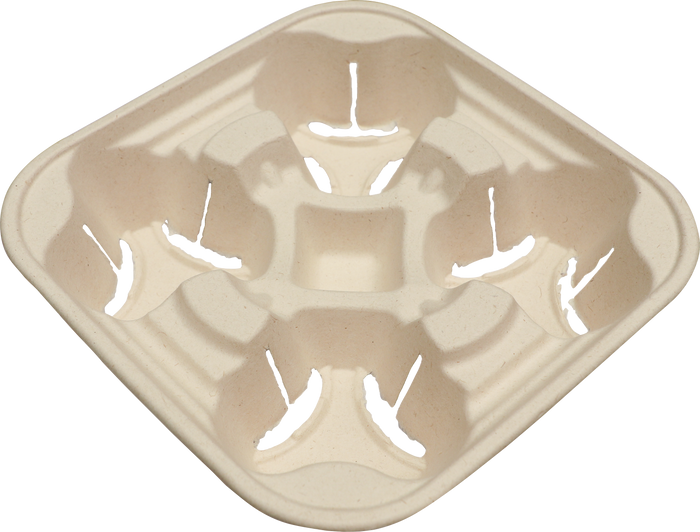 World Centric 4-Cup Drink Carrier for 8-24 oz | 600/cs