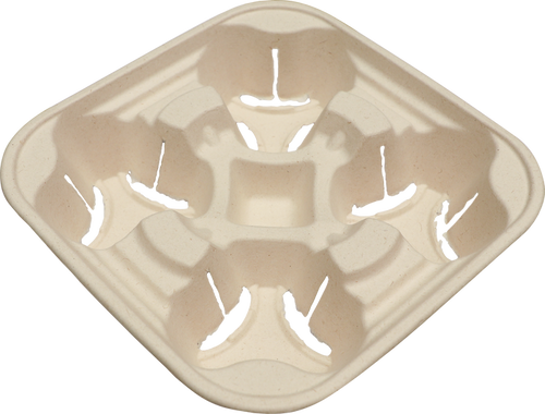 World Centric 4-Cup Drink Carrier for 8-24 oz | 600/cs
