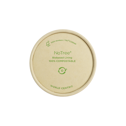 World Centric 46-Series Lid - Paper - 4 oz Paper Portion Cup | 1000/cs