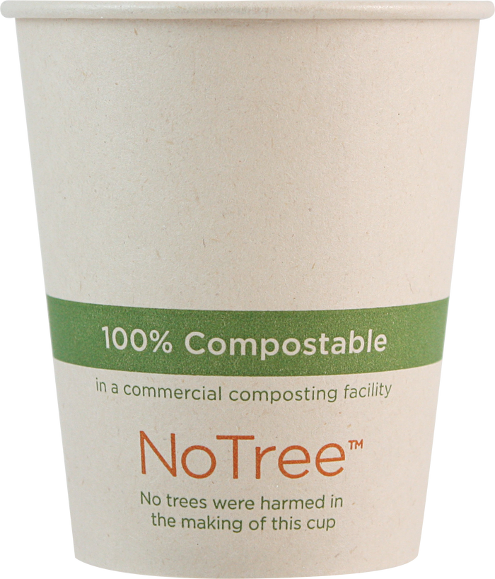World Centric 6 oz NoTree Paper Hot Cup (no lid) | 1000/cs