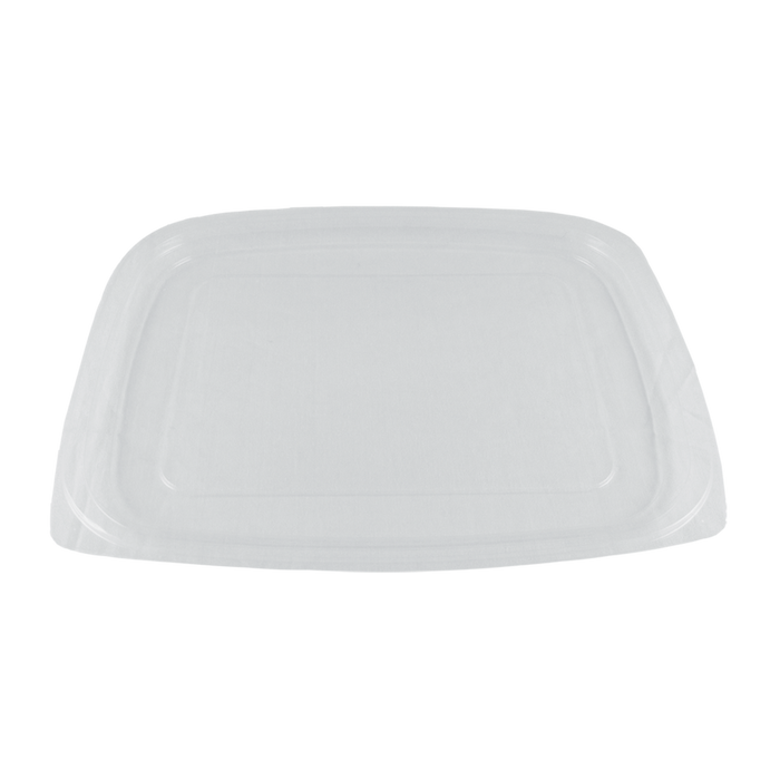 World Centric 602-Series Lid - PLA - 24-32 oz Rectangular Delis | 600/cs