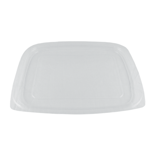 World Centric 602-Series Lid - PLA - 24-32 oz Rectangular Delis | 600/cs