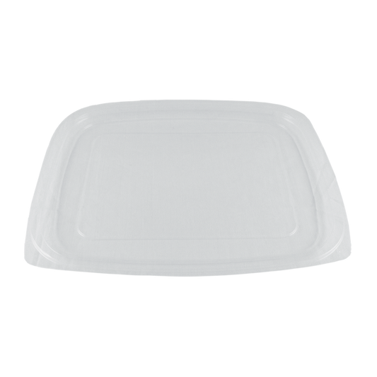 World Centric 602-Series Lid - PLA - 24-32 oz Rectangular Delis | 600/cs