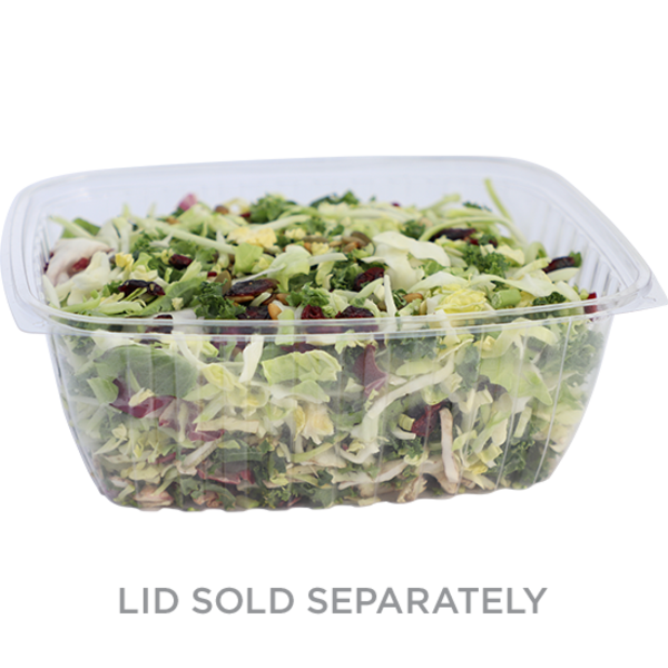 World Centric 64 oz Rectangular Deli, Clear  | 603-Series | 400/cs