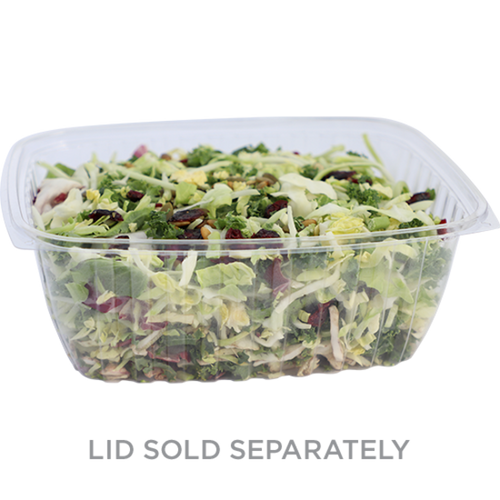 World Centric 64 oz Rectangular Deli, Clear  | 603-Series | 400/cs