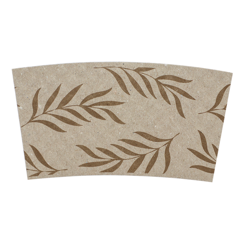 World Centric 8 oz Recycled Paper Sleeves   | 79-Series | 1000/cs