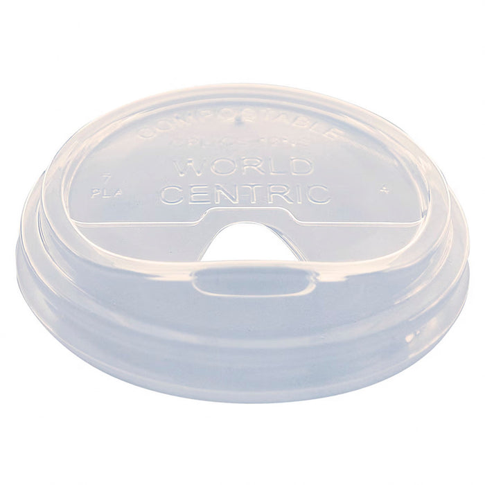 World Centric 96-Series Lid - LID PLA - Fits 9Q to 24 oz, Strawless | 1000/cs