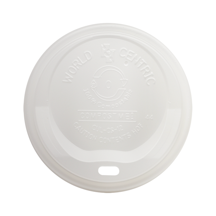 World Centric Lid PLA - 20 oz Double Wall Hot Cup | 600/cs
