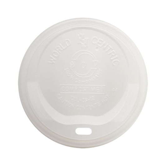 World Centric Lid PLA - 20 oz Double Wall Hot Cup | 600/cs