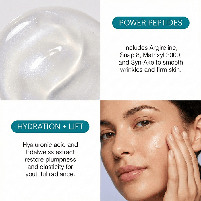 wrinkle eraser contains hyaluronic acid and edelweiss extract that restores plumpness and elasticity in skin
