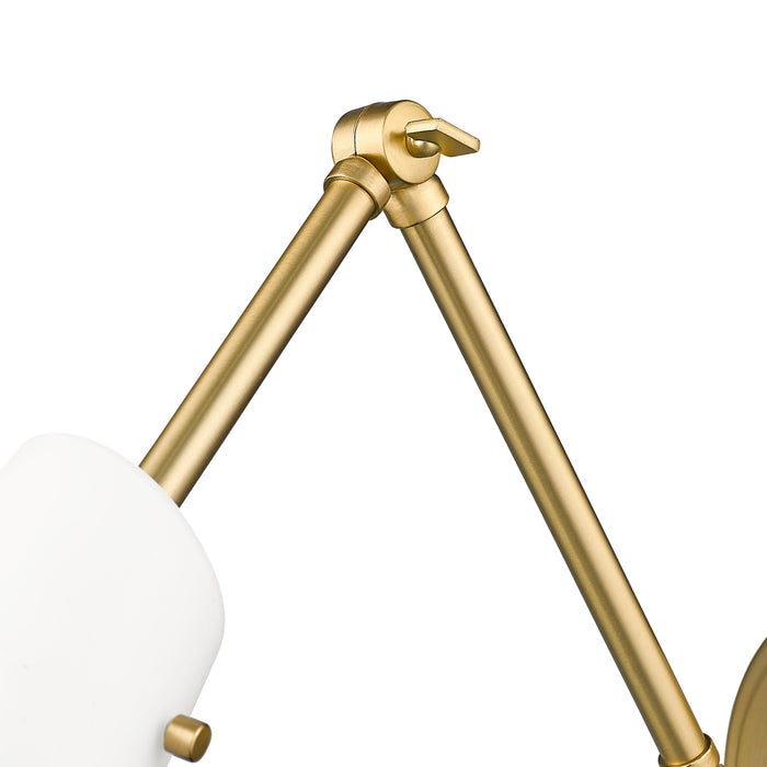 Wall Sconce Z-Lite 350S-MGLD Modern Gold Julia 1 Light Wall Sconce Z-Lite