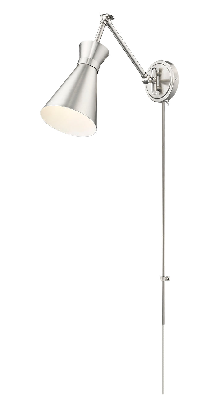 Wall Sconce Z-Lite 351S-BN Brushed Nickel Soriano 1 Light Wall Sconce Z-Lite