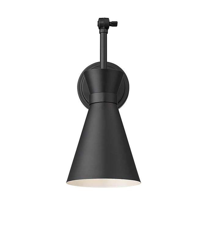 Wall Sconce Z-Lite 351S-MB Matte Black Soriano 1 Light Wall Sconce Z-Lite
