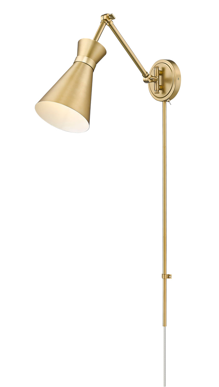 Wall Sconce Z-Lite 351S-MGLD Modern Gold Soriano 1 Light Wall Sconce Z-Lite