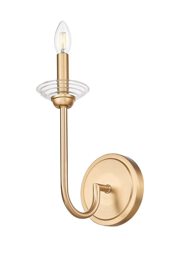 Wall Sconce Z-Lite 352-1S-MGLD Modern Gold Allistair 1 Light Wall Sconce Z-Lite