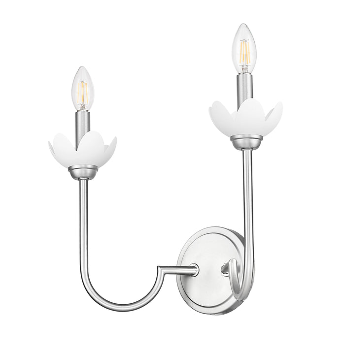Wall Sconce Z-Lite 352-2S-BN Brushed Nickel Allistair 2 Light Wall Sconce Z-Lite