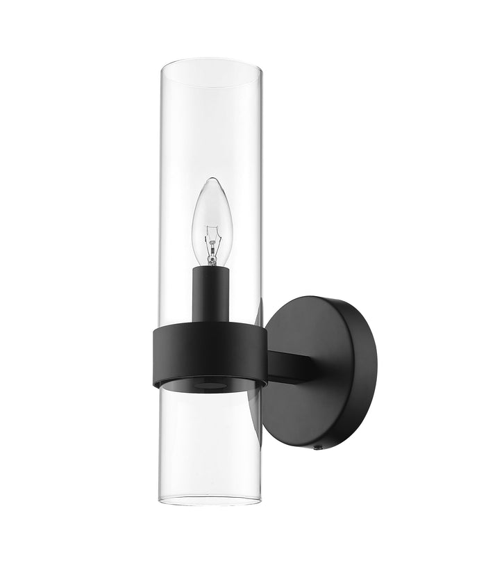 Wall Sconce Z-Lite 4008-1S-MB Matte Black Datus 1 Light Wall Sconce Z-Lite