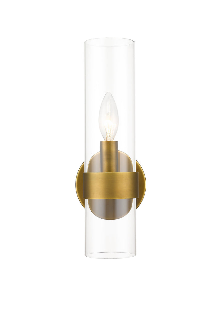Wall Sconce Z-Lite 4008-1S-RB Rubbed Brass Datus 1 Light Wall Sconce Z-Lite