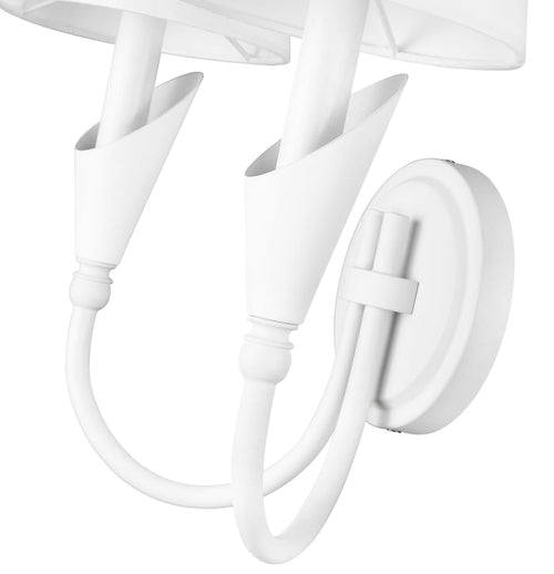 Wall Sconce Z-Lite 4014-2S-TW Tundra White Claudelle 2 Light Wall Sconce Z-Lite