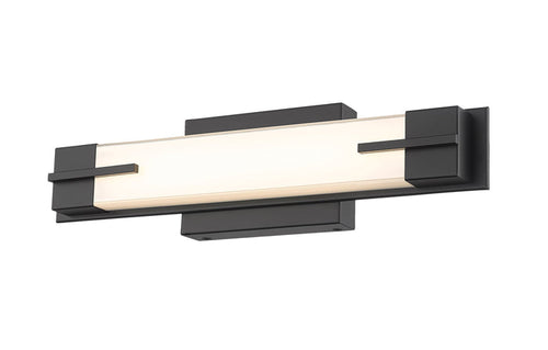 Vanity Z-Lite 4100-18W-MB-LED Matte Black Chase 1 Light Vanity Z-Lite
