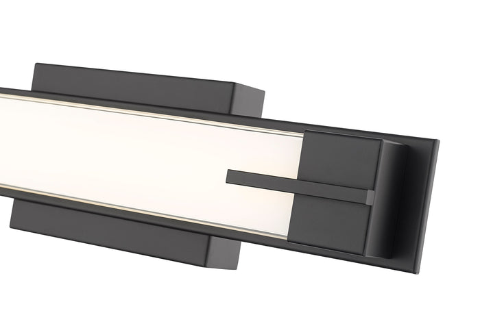 Vanity Z-Lite 4100-18W-MB-LED Matte Black Chase 1 Light Vanity Z-Lite