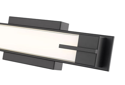 Vanity Z-Lite 4100-18W-MB-LED Matte Black Chase 1 Light Vanity Z-Lite